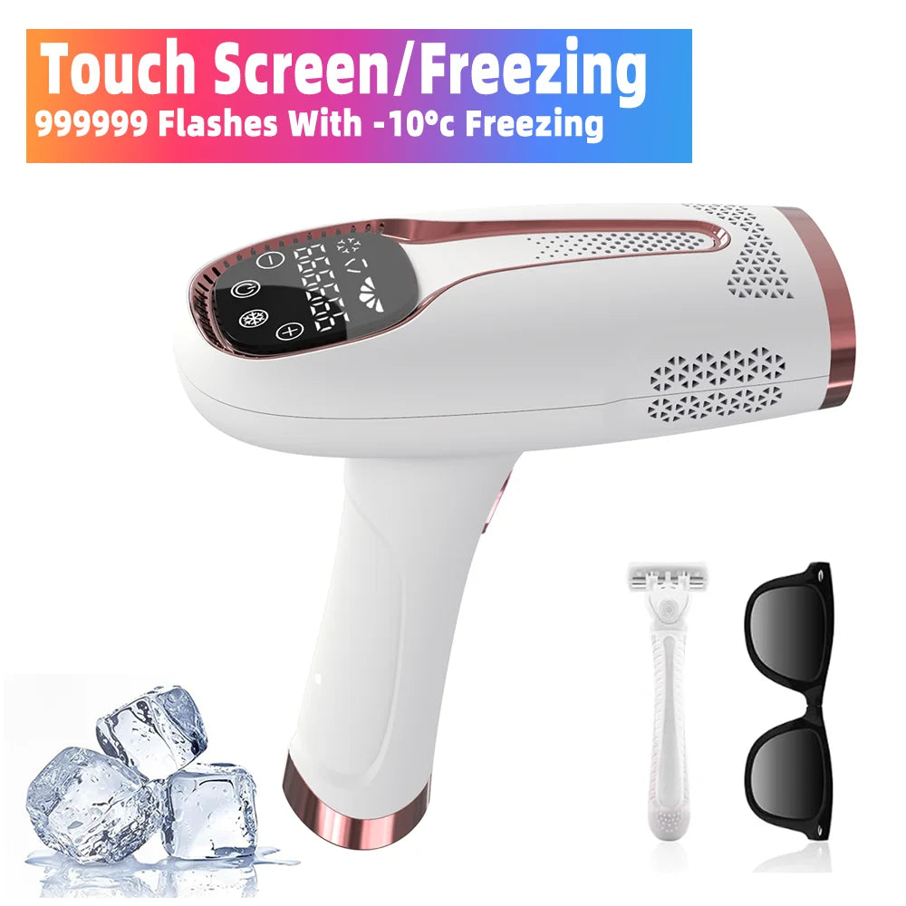999,999 Flashes IPL Laser Hair Removal Device – Painless Permanent Epilator for Women, Bikini, Face & Body with Freezing Technology - cozy karts