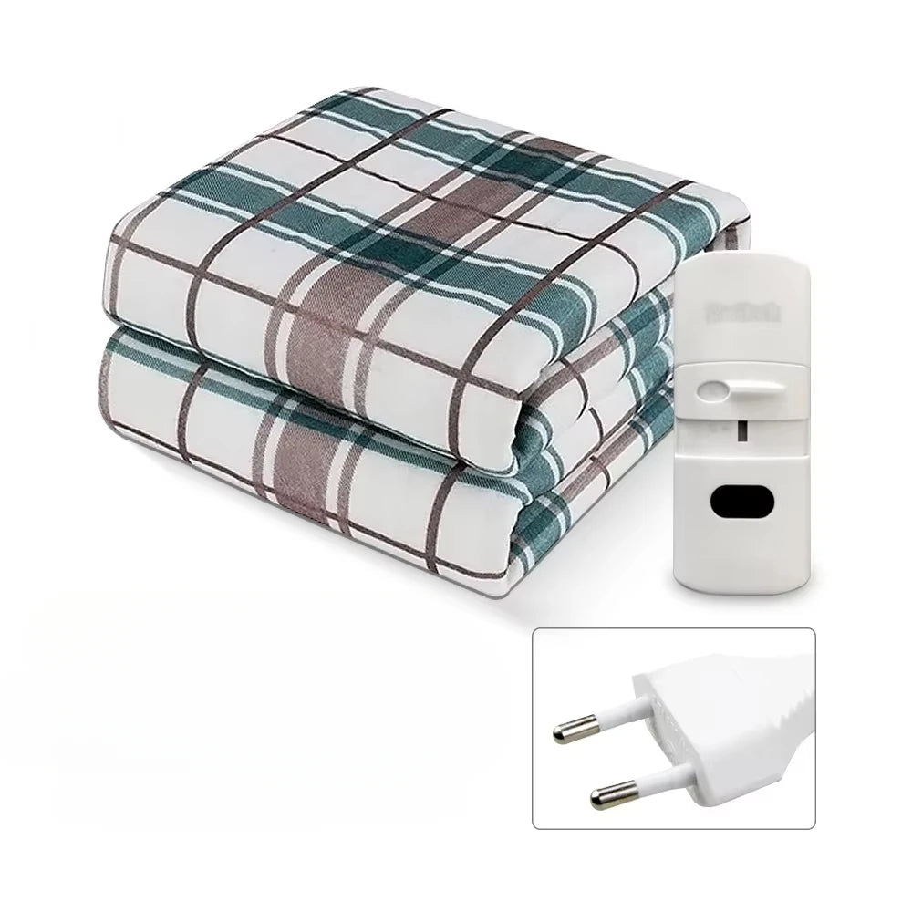 Electric Heated Blanket with Thermostat – Double Body Warmer & Bed Heating Pad (EU/UK/AU Plug) - cozy karts