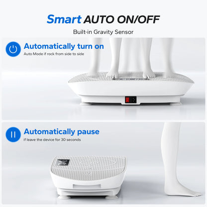 Vibration Plate Exercise Machine – Whole Body Workout Platform with Bluetooth, Remote & Resistance Bands - cozy karts