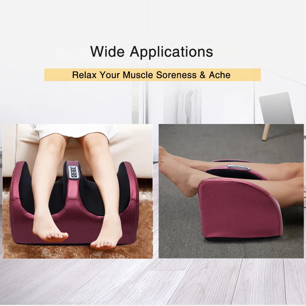 Electric  Foot Massager with Heat – Kneading Roller, Hot Compression & Pain Relief Therapy - cozy karts