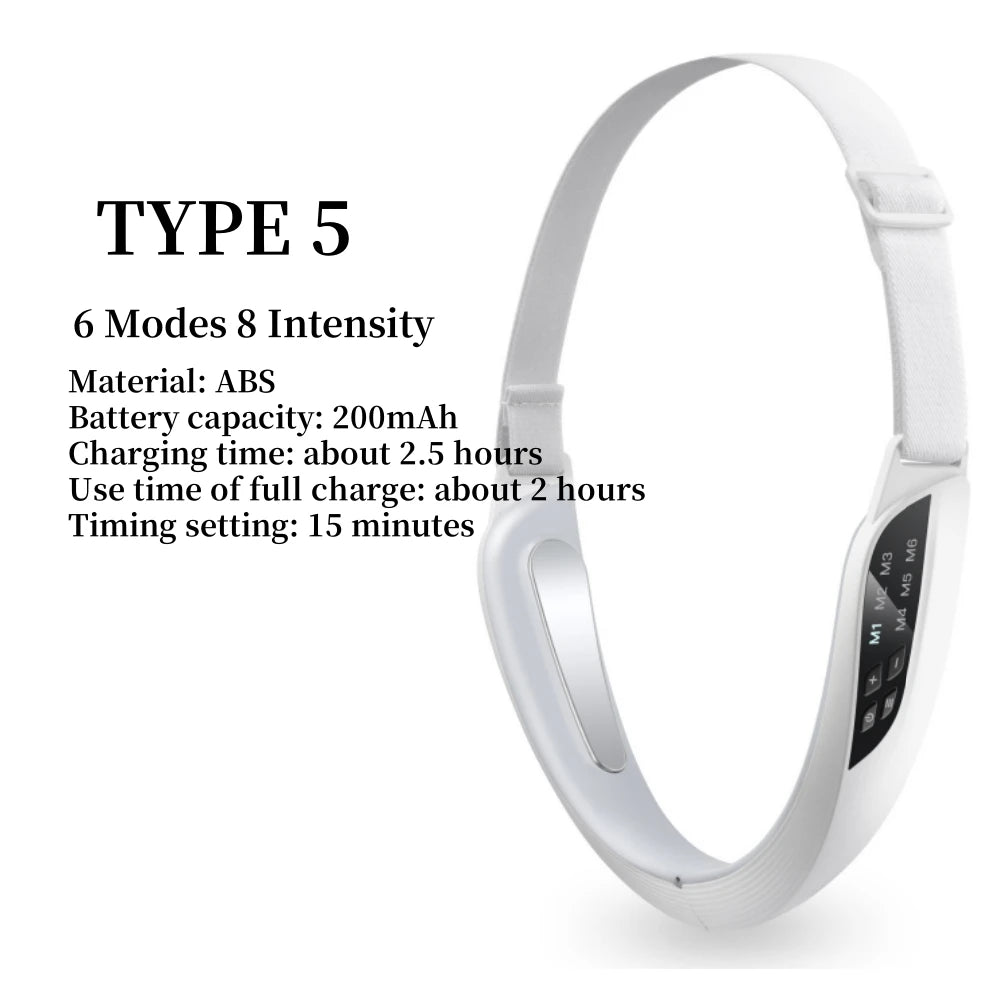 Face Lifting Device – Red Light V Face Massager & Double Chin Reducer with EMS & Remote Control - cozy karts