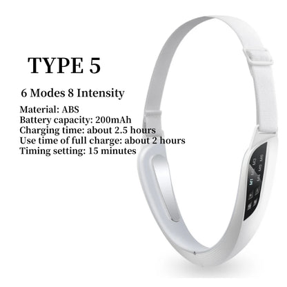 Face Lifting Device – Red Light V Face Massager & Double Chin Reducer with EMS & Remote Control - cozy karts