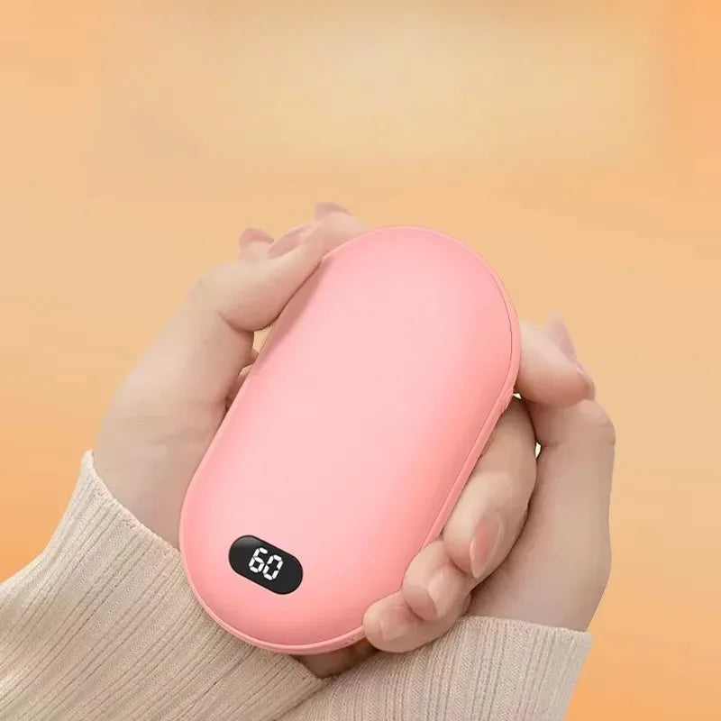 2-in-1 Rechargeable Hand Warmer & Power Bank – Portable USB Mini Electric Heater for Winter - cozy karts