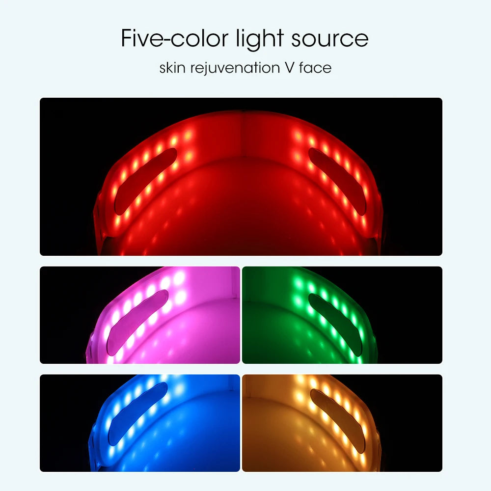 Face Lifting Device – Red Light V Face Massager & Double Chin Reducer with EMS & Remote Control - cozy karts