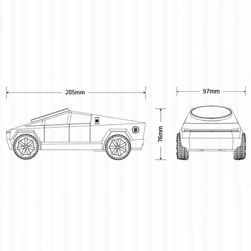Cyber truck 3-in-1 Wireless Desktop Charger – Fast Charging Station for iPhone, Apple Watch & AirPods - cozy karts