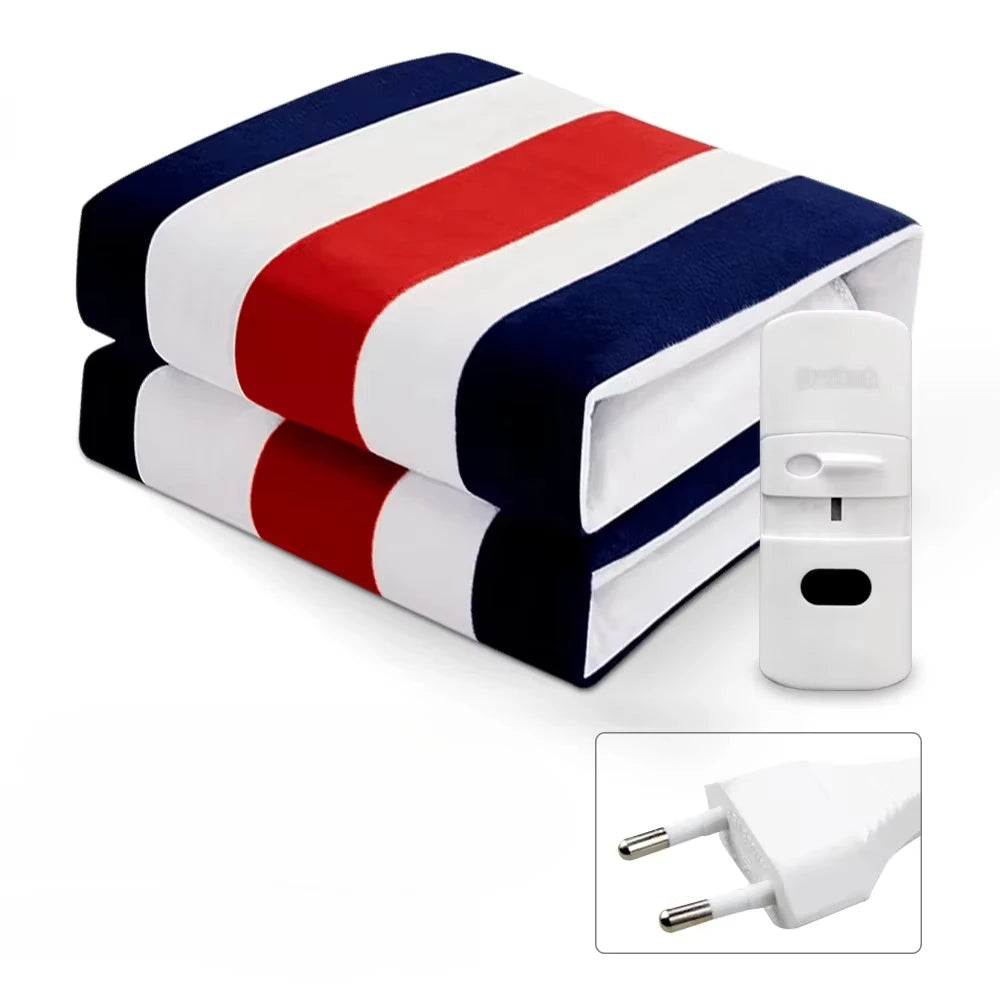 Electric Heated Blanket with Thermostat – Double Body Warmer & Bed Heating Pad (EU/UK/AU Plug) - cozy karts