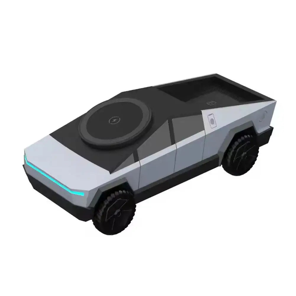 Cyber truck 3-in-1 Wireless Desktop Charger – Fast Charging Station for iPhone, Apple Watch & AirPods - cozy karts