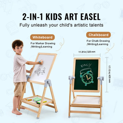 Magnetic Drawing Board WordPad Art Easel with Painting Accessories – Kids Educational Art Toy - cozy karts