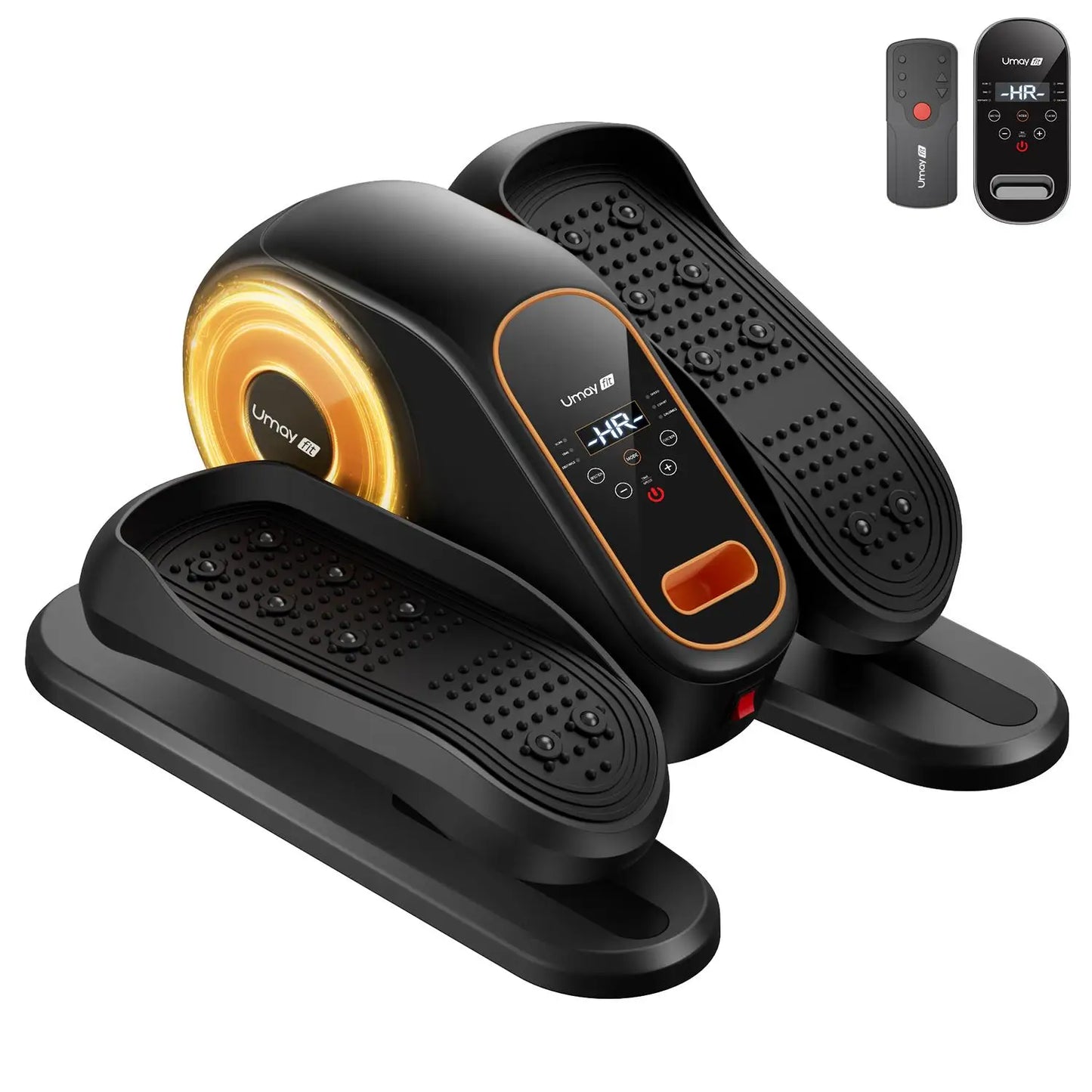 Under Desk Elliptical Machine – Portable Seated Pedal Exerciser with Remote & Resistance Bands - cozy karts