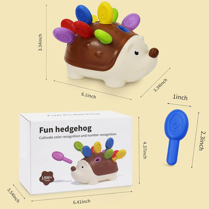 Hedgehog Montessori Educational Toy – Fine Motor Skills, Counting & Sensory Learning Toy for Toddlers - cozy karts