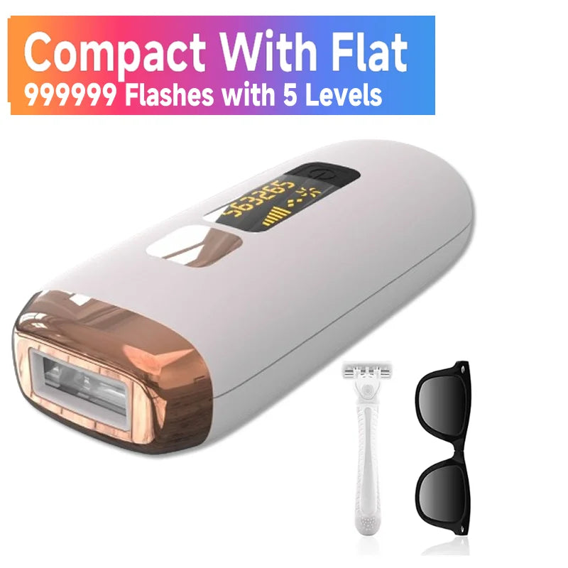 999,999 Flashes IPL Laser Hair Removal Device – Painless Permanent Epilator for Women, Bikini, Face & Body with Freezing Technology - cozy karts