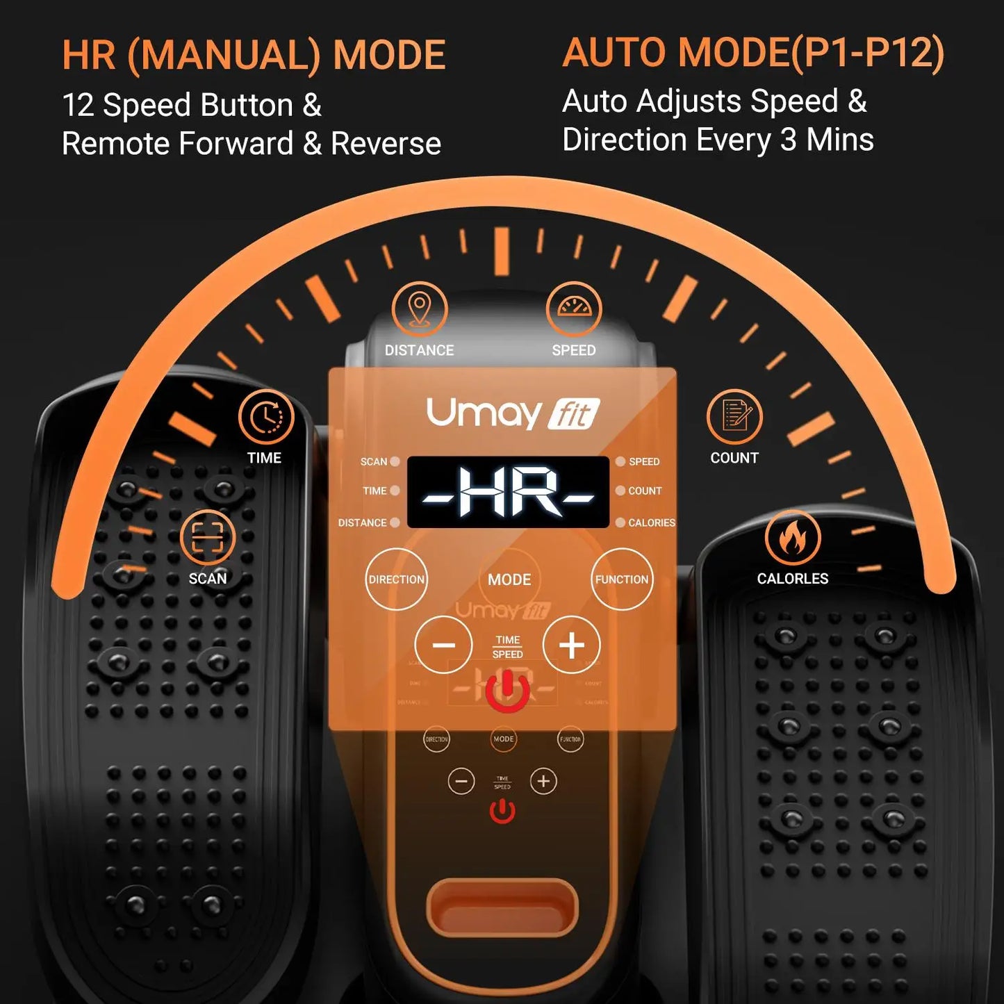 Under Desk Elliptical Machine – Portable Seated Pedal Exerciser with Remote & Resistance Bands - cozy karts