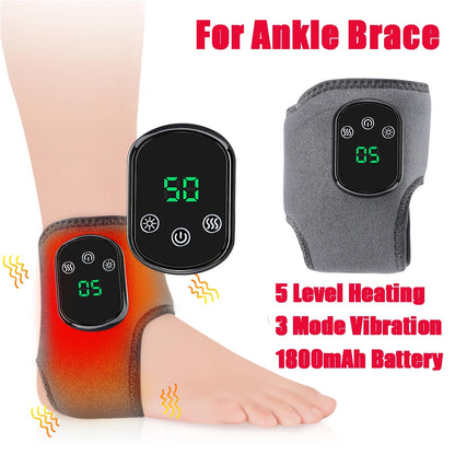 Electric Wrist & Ankle Brace – Adjustable Hot Compress and Vibration Massage Support for Carpal Tunnel & Joint Relief - cozy karts