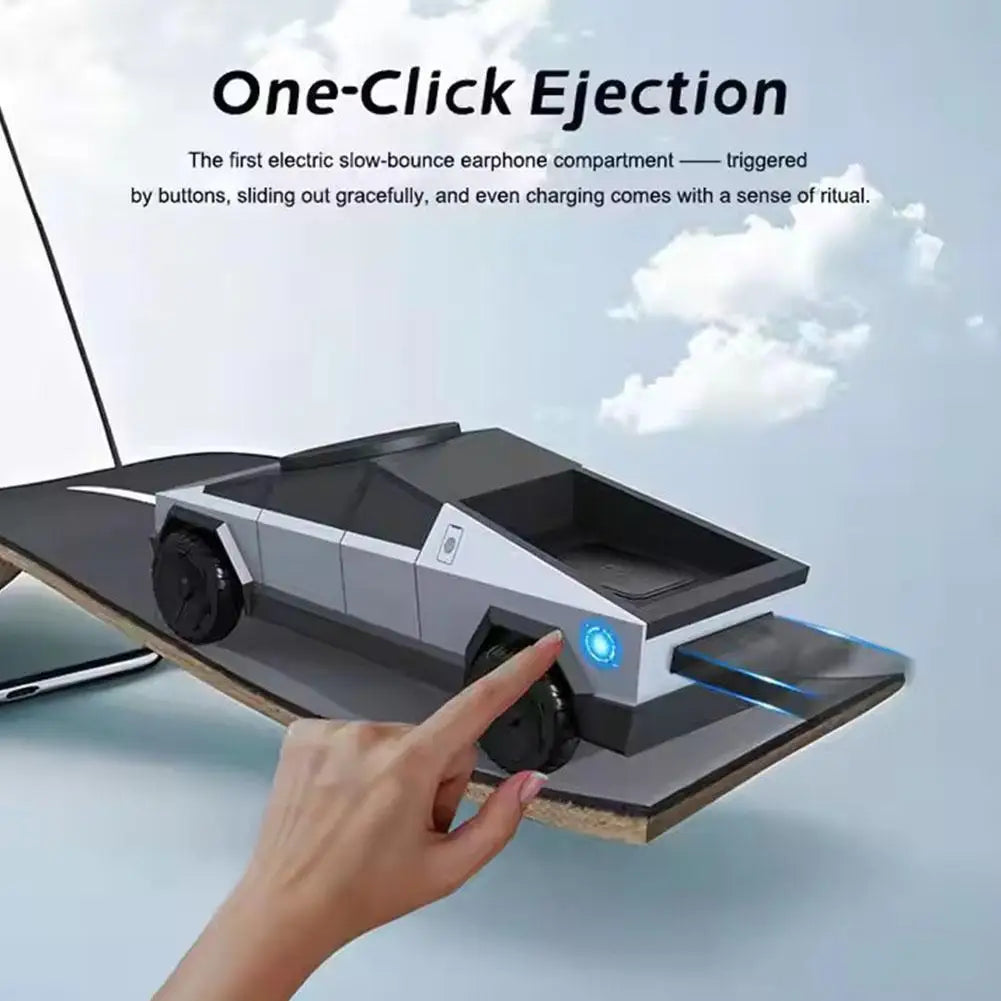 Cyber truck 3-in-1 Wireless Desktop Charger – Fast Charging Station for iPhone, Apple Watch & AirPods - cozy karts