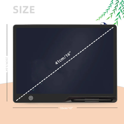 16-Inch USB Rechargeable LCD Writing Tablet – Educational Drawing & Writing Board for Kids - cozy karts