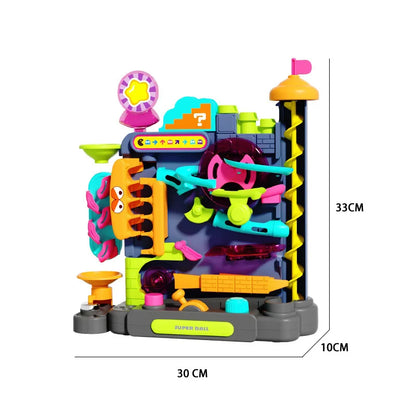 Educational Montessori Track Adventure Game – Multi-Layer Rail Rolling Ball Toy - cozy karts