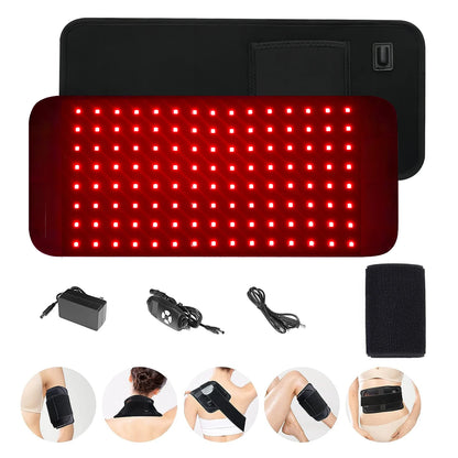Red Infrared Light Therapy Pad – Portable 660nm & 850nm LED Heat Pad for Pain Relief, Skin Care & Muscle Recovery - cozy karts