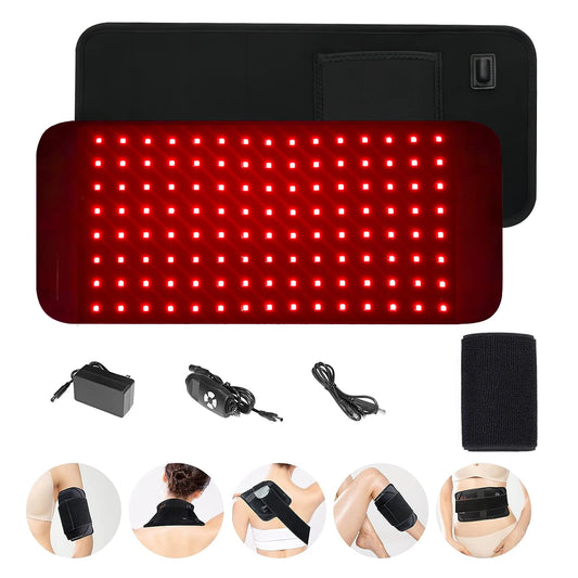 Red Infrared Light Therapy Pad – Portable 660nm & 850nm LED Heat Pad for Pain Relief, Skin Care & Muscle Recovery - cozy karts