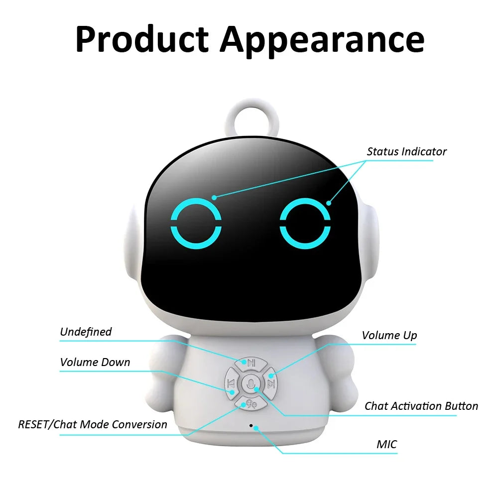 Smart Life AI Voice Recognition Robot – Interactive Educational Companion with 61 Languages - cozy karts