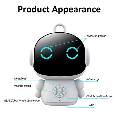 Smart Life AI Voice Recognition Robot – Interactive Educational Companion with 61 Languages - cozy karts