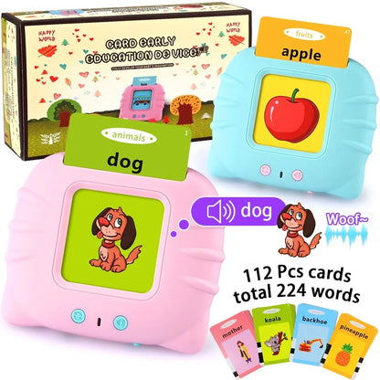 Talking Flash Cards for Kids – Alphabet & Sight Words Learning Toy, Speech Therapy & Sensory Educational Game - cozy karts