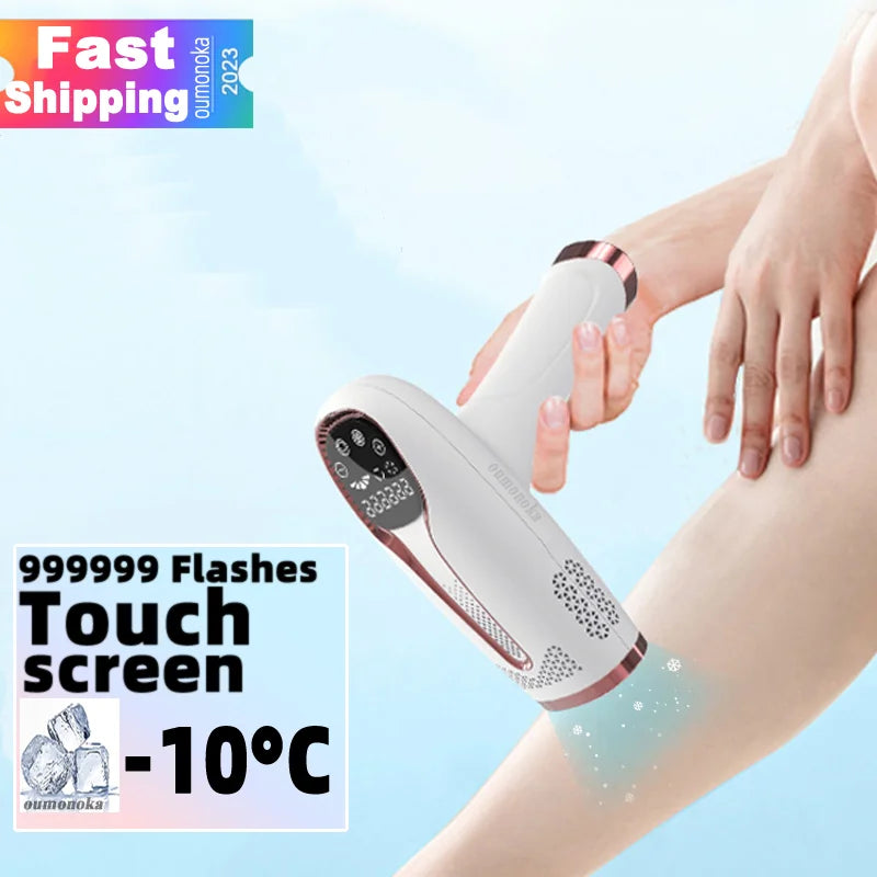 999,999 Flashes IPL Laser Hair Removal Device – Painless Permanent Epilator for Women, Bikini, Face & Body with Freezing Technology - cozy karts