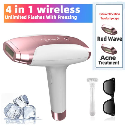 999,999 Flashes IPL Laser Hair Removal Device – Painless Permanent Epilator for Women, Bikini, Face & Body with Freezing Technology - cozy karts